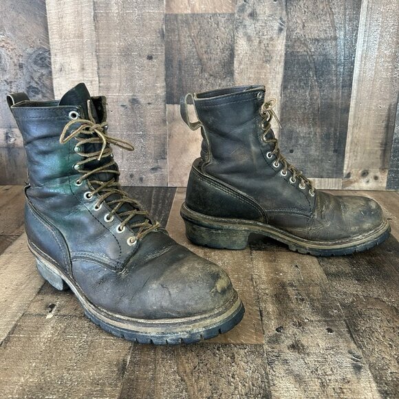 Red Wing Vintage Steel Toe Work Boots Mens 11 D - Picture 6 of 12
